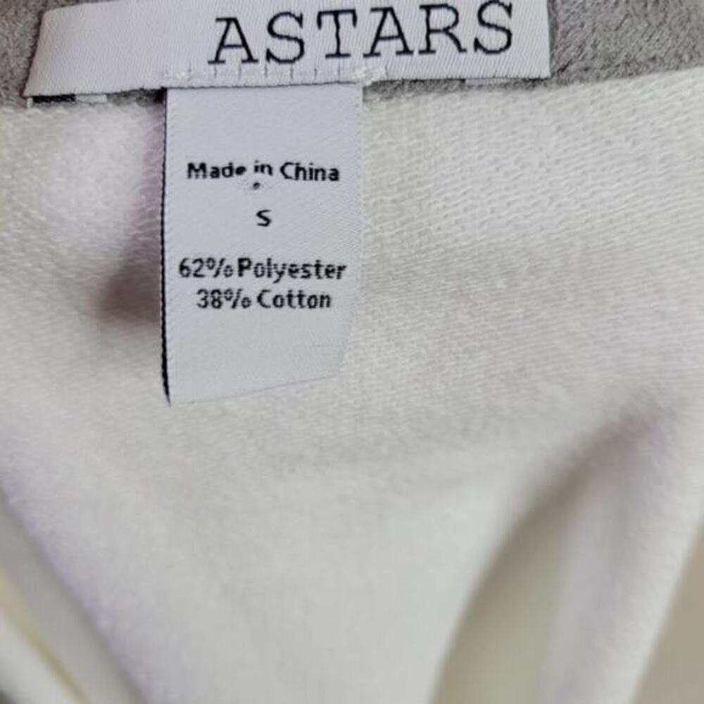 ASTARS Carter Vegan Suede Terry Ringer Tee Small‎ - Picture 8 of 8